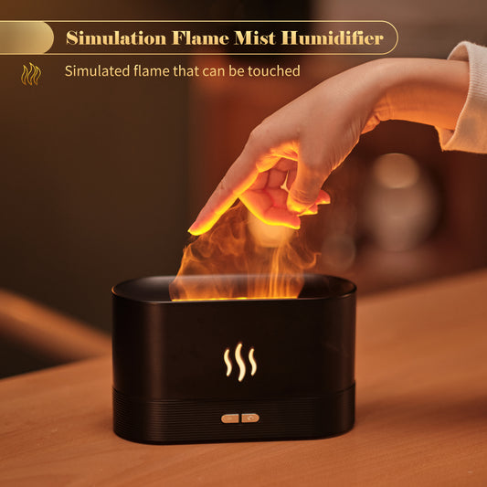 Flame Light Aroma Diffuser: Spa Home Yoga Office Bliss