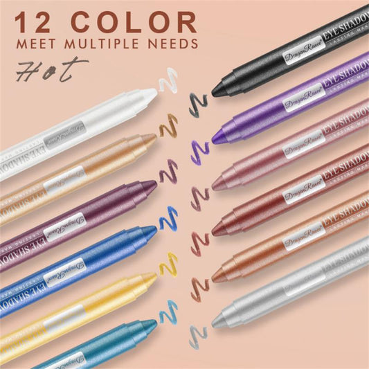 12 Colors Eyeshadow Pencil Set - Lady 360 Cosmetics
